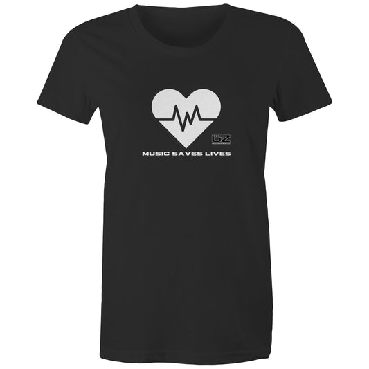 Music Saves Lives Tee - Womens