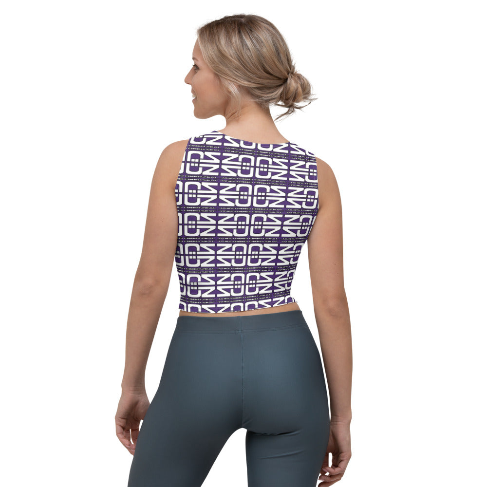 Tribal Crop Top - Purple