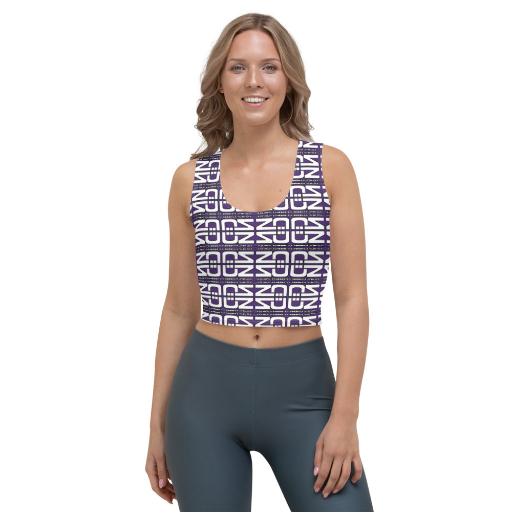 Tribal Crop Top - Purple