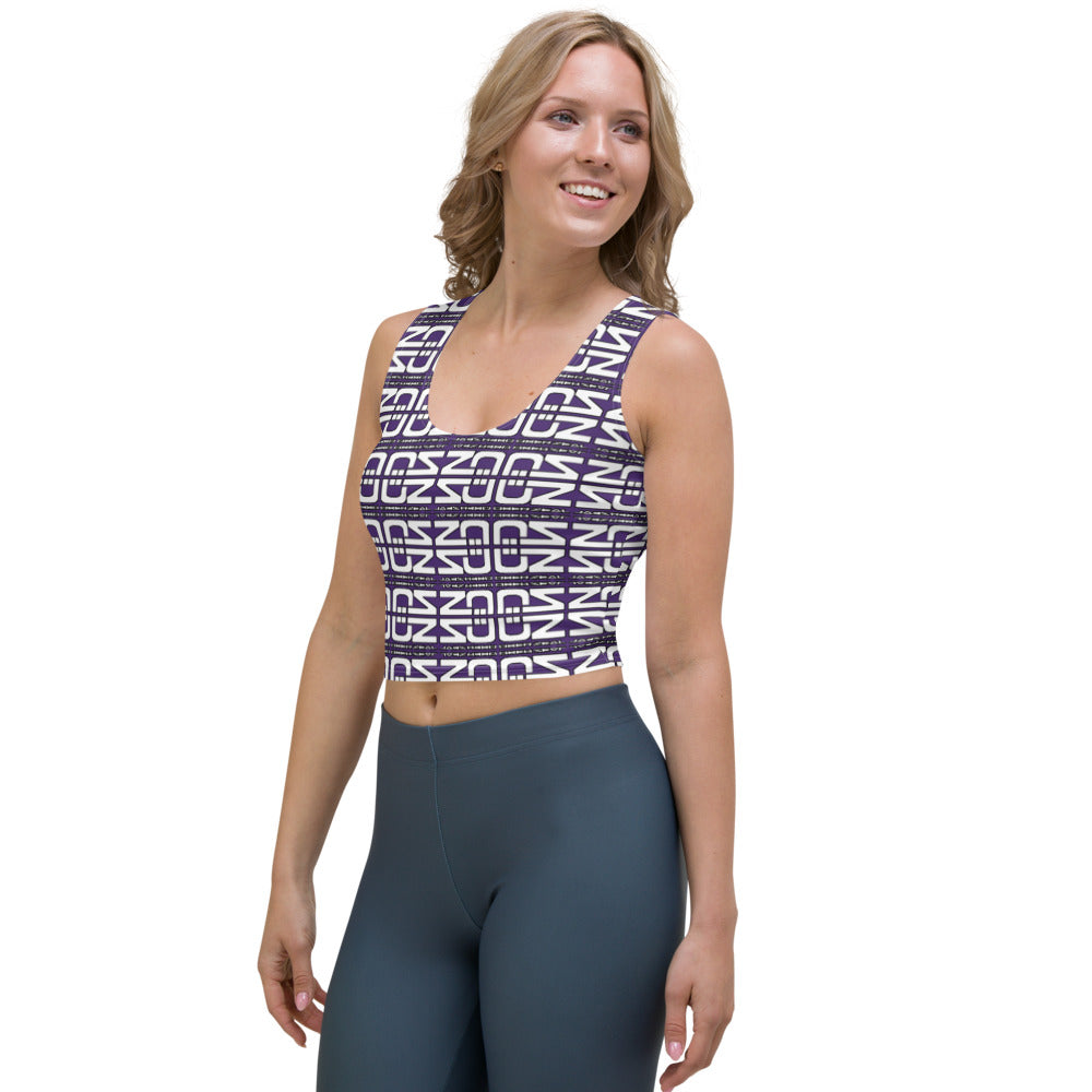 Tribal Crop Top - Purple