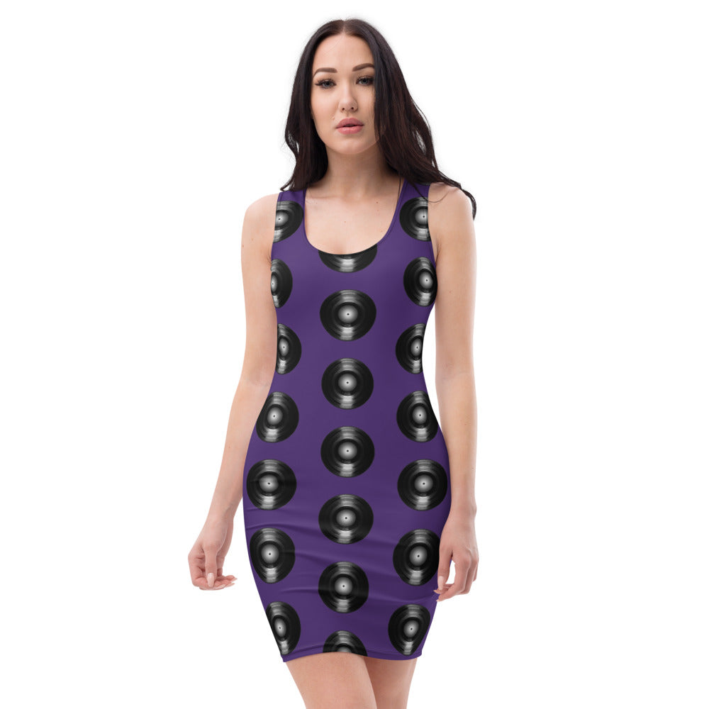 Vinyl Lovers Dress - Purple