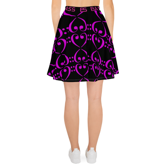 Bass Lovers Skater Skirt - Black
