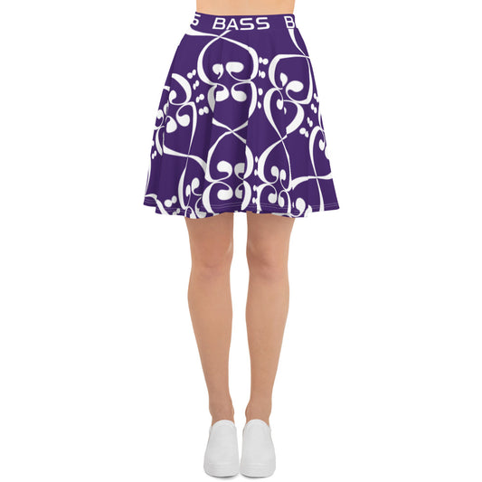 Bass Lovers Skater Skirt - Purple